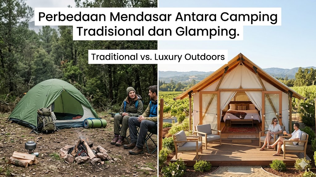 Perbedaan Mendasar Antara Camping Tradisional dan Glamping