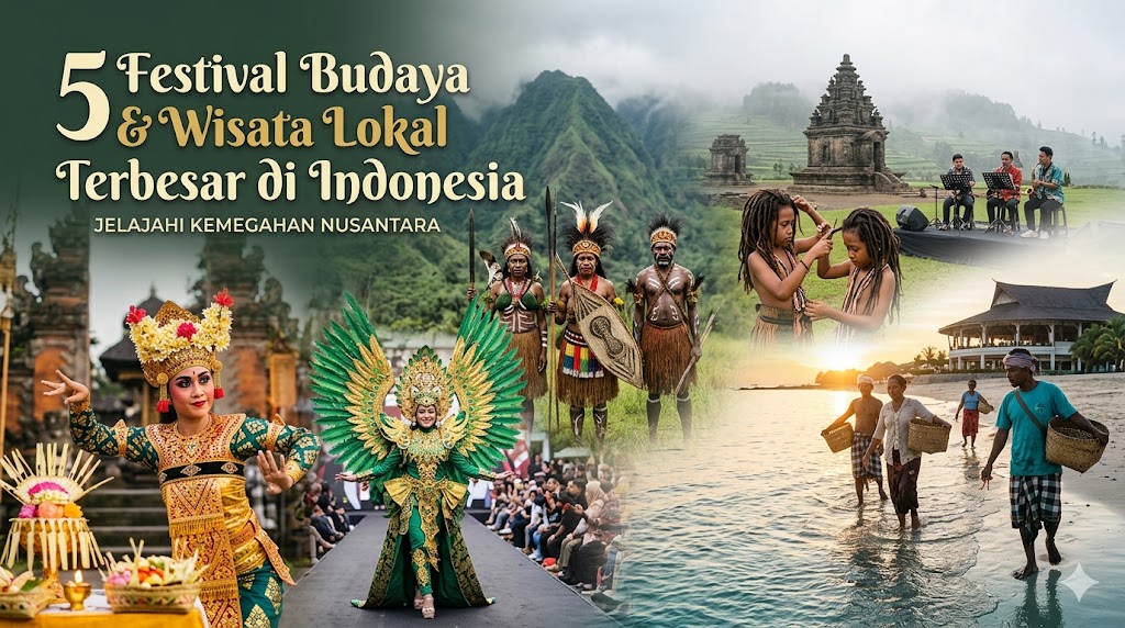 5 festival budaya & wisata lokal terbesar di Indonesia