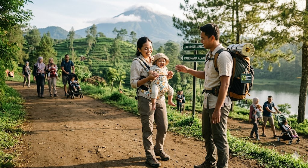 Panduan Membawa Bayi Saat Melakukan Family Travel ke Alam