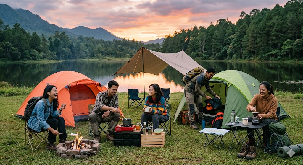 tips camping bareng teman agar tetap seru dan terorganisir