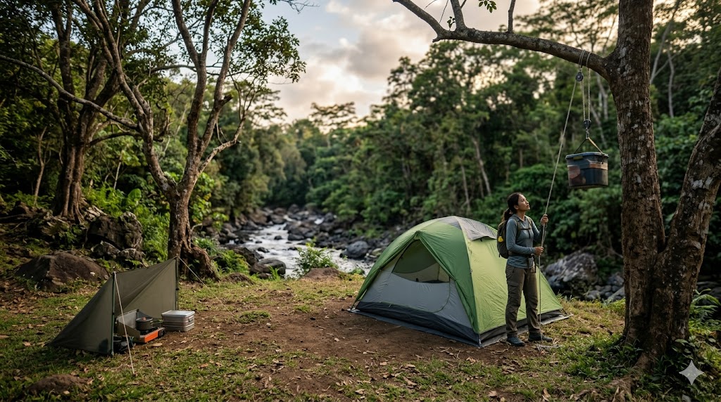 Cara Memilih Lokasi Camping yang Aman dari Gangguan Hewan Liar